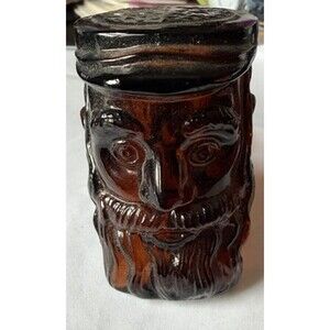 Vintage 1970  Avon Collectors Pipe Decanter Amber  Deep Woods After Shave Bottle